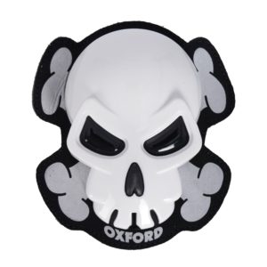 Oxford Skull Knee Sliders - White