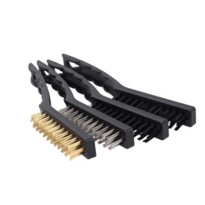 Oxford 4-piece wire brush set Wire Brush Set Brass Brush Stainless Steel Brush Nylon Brush Maintenance Brushes Motorcycle Maintenance Brush Engine Care